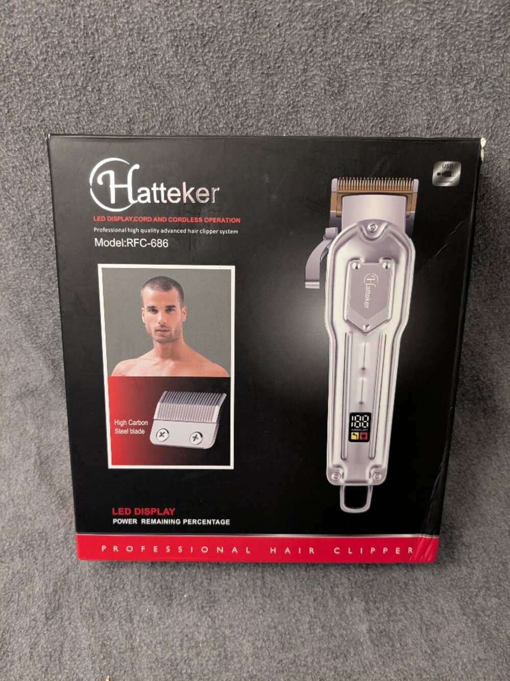 New!  Hatteker Professional Hair Clipper